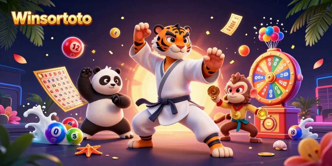 Memenangkan jackpot dengan winsortoto, bersama guru harimau kung fu dan murid panda yang mengagumkan dalam suasana kasino