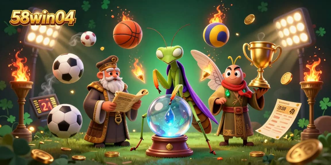 Experience thrilling wins at 58win04 with an immersive casino scene brimming with game elements.