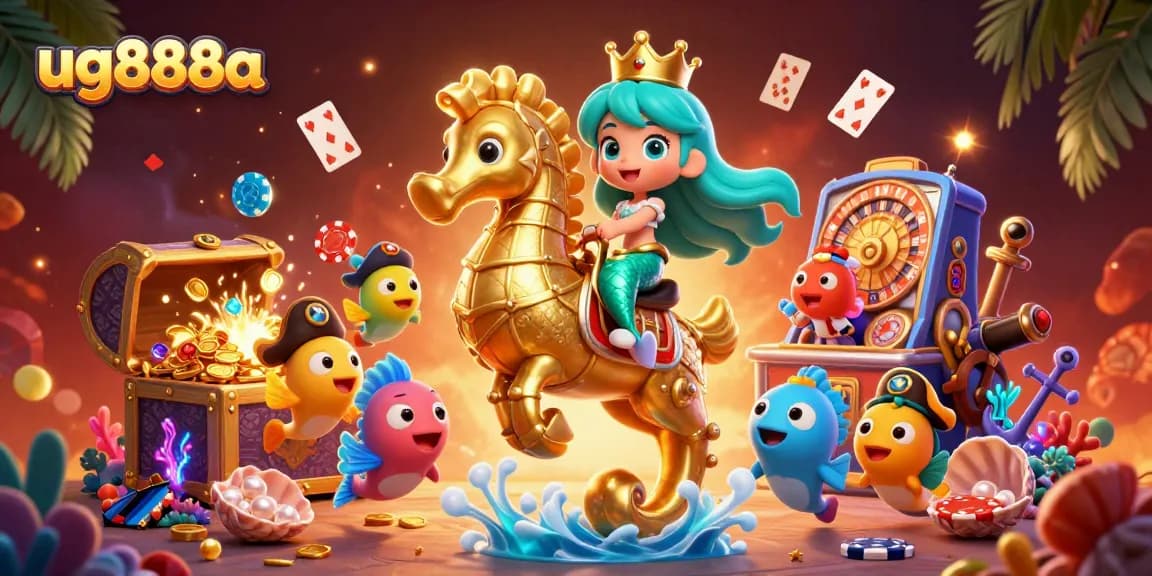 Experience thrilling gameplay at ug888a with vibrant casino elements and engaging characters.