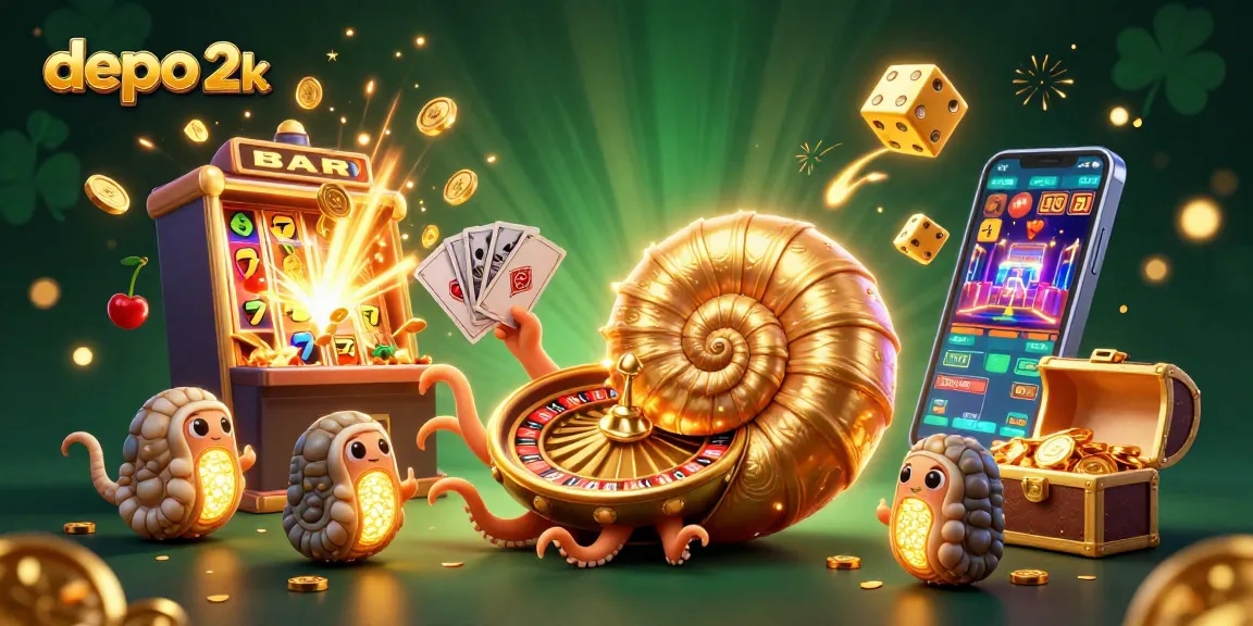 Menangkan jackpot dengan bermain mesin slot dan nautilus berputar pada depo 2k
