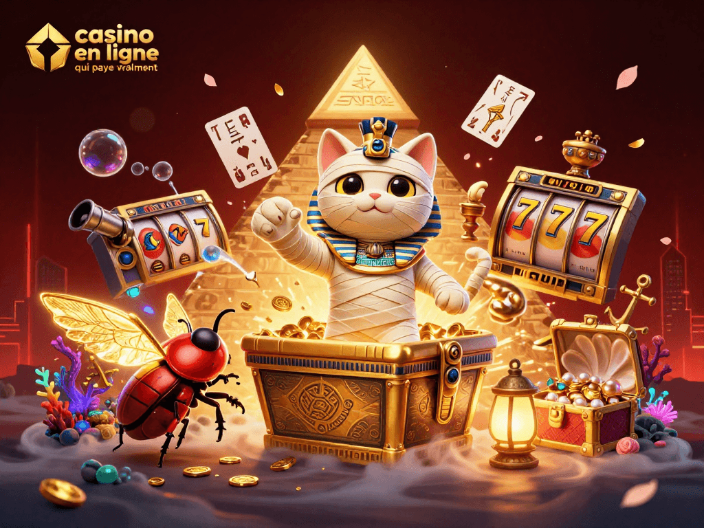 Gagnez gros dans un casino en ligne qui paye vraiment avec des jeux passionnants et des trésors scintillants.