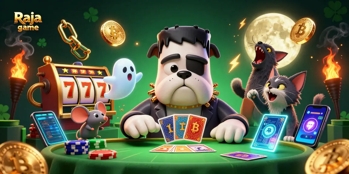 Engage in thrilling Raja game experiences with vibrant slots, jackpots, and animated characters at the table.