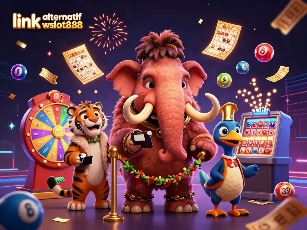 Memenangkan hadiah dengan link alternatif wslot888 dalam suasana kasino yang penuh keceriaan dan elemen lotere