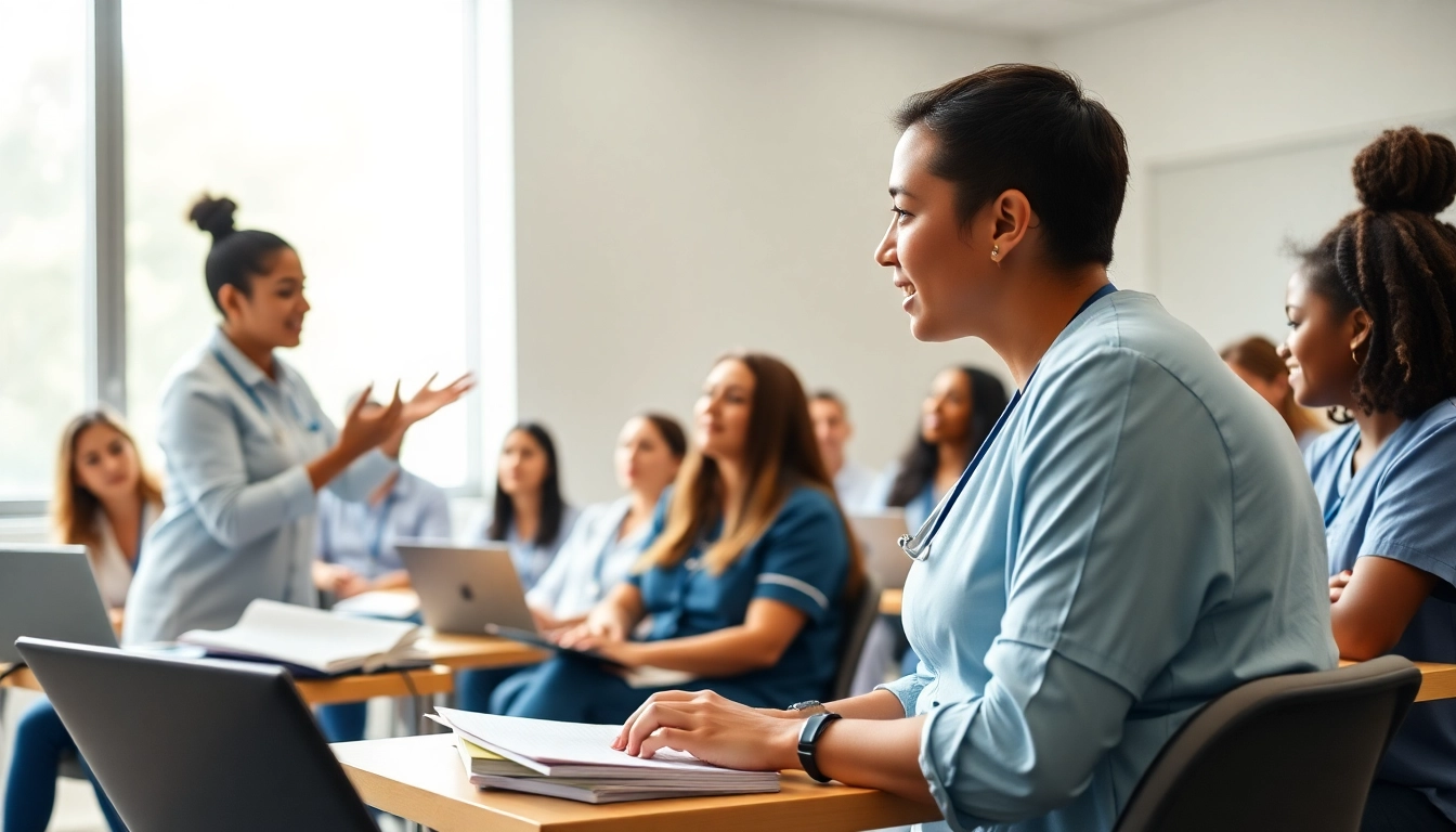 Students participating in an In person Nclex review in Houston, engaged and focused.