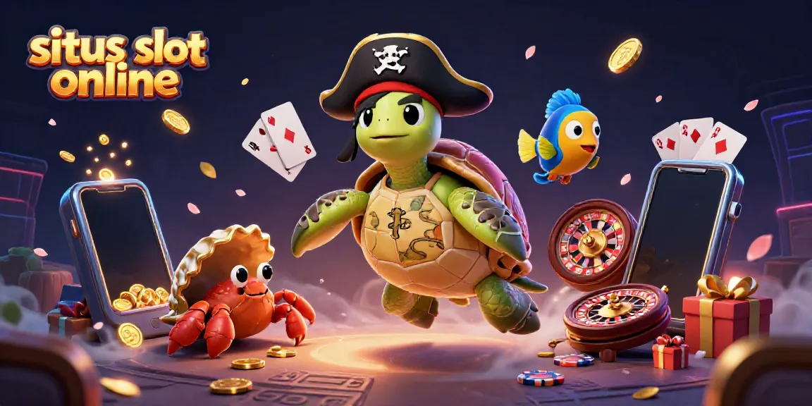 Experience the excitement of situs slot online with a pirate-themed casino adventure featuring vibrant 3D characters and gaming elements.