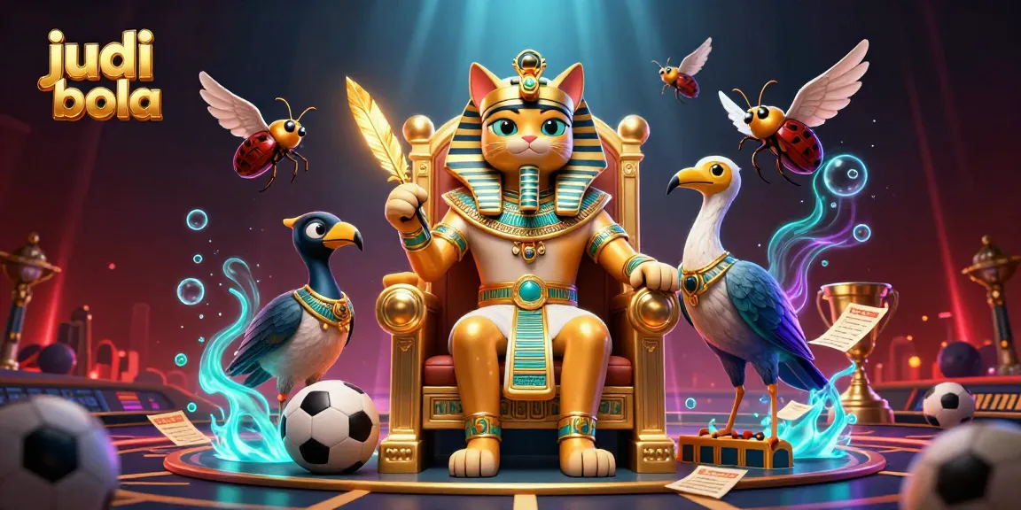 Judi bola dengan elemen taruhan olahraga di ilustrasi 3D yang menarik.