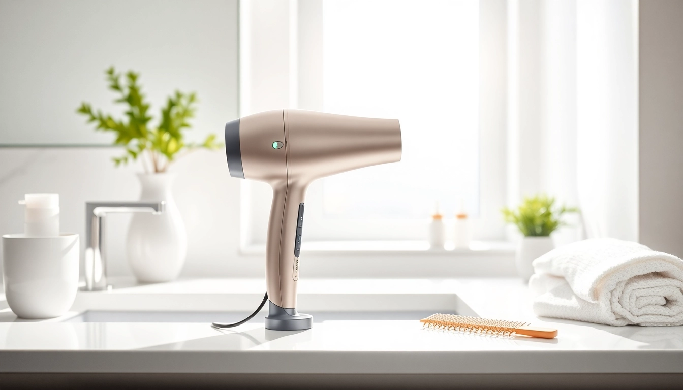 Experience the power of Laifentech hair dryer showcasing its sleek design and modern elegance.