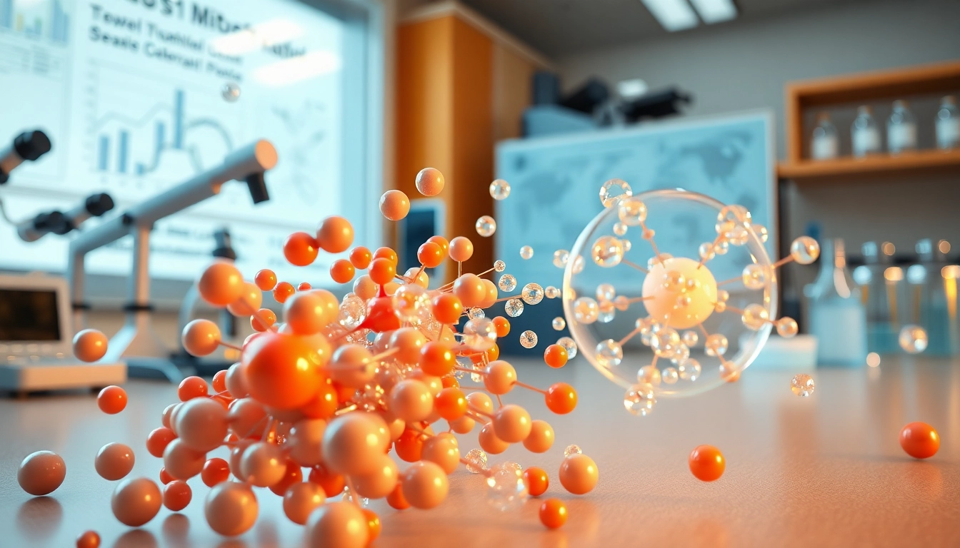 Visual simulation of Discrete Element Modeling demonstrating particle interactions in a scientific environment.
