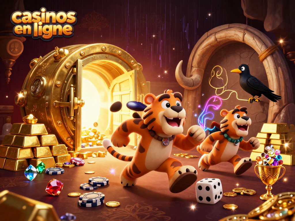 Jouez aux casinos en ligne avec des machines à sous, dés osseux et un tigre à dents de sabre.