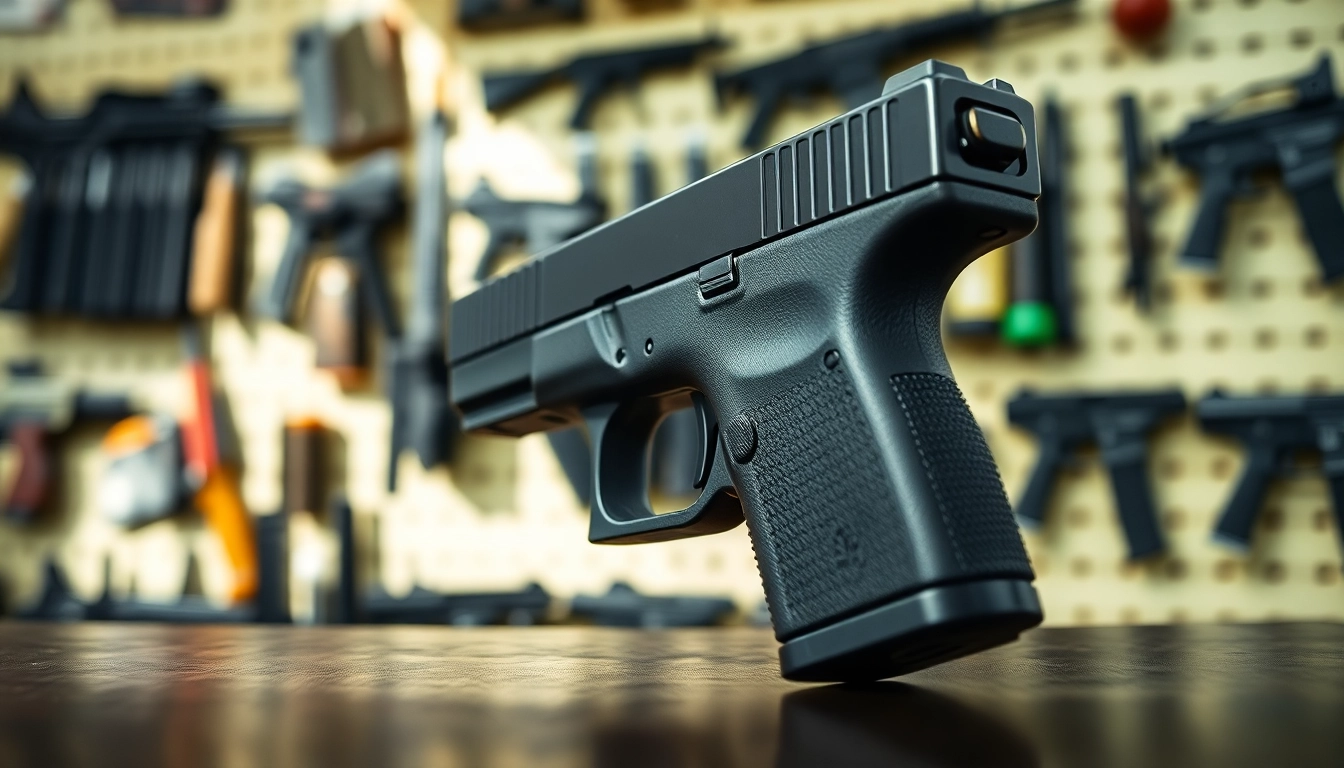 Shop for the best Glock 17 slide for sale, showcasing its premium features in a detailed setting.