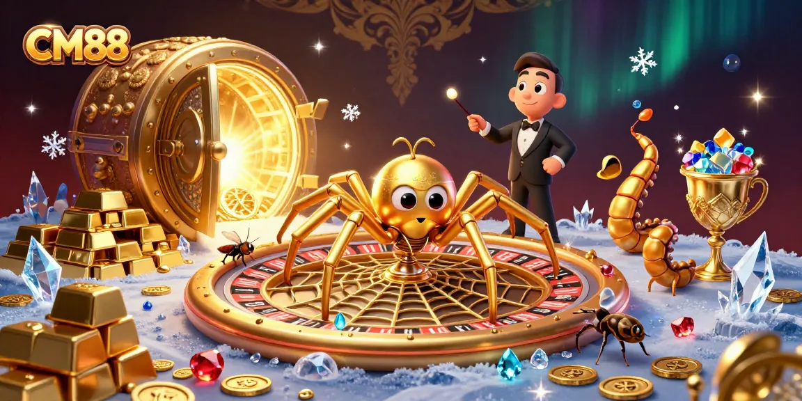 CM88 reveals a thrilling casino scene with a spider and croupier in action.