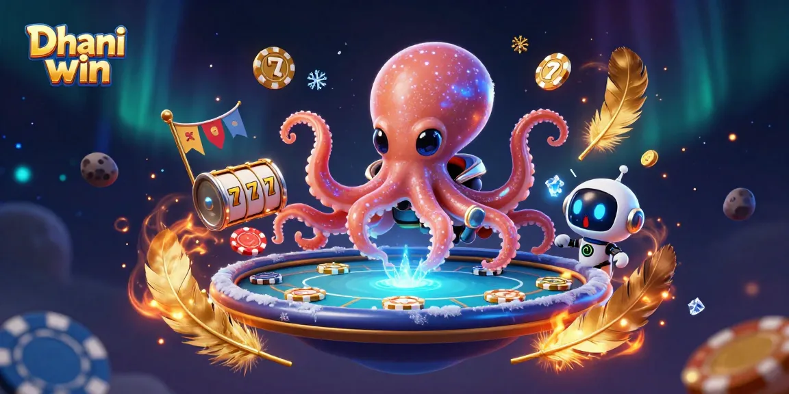Dhani win offers thrilling gameplay with dynamic alien octopus and poker action in a cosmic casino.