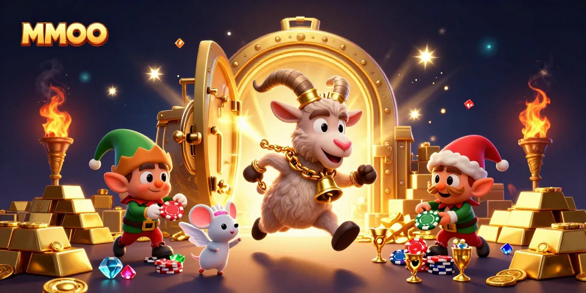 Catch the festive spirit at the MMOO holiday-horror casino with thrilling characters and gold treasures.