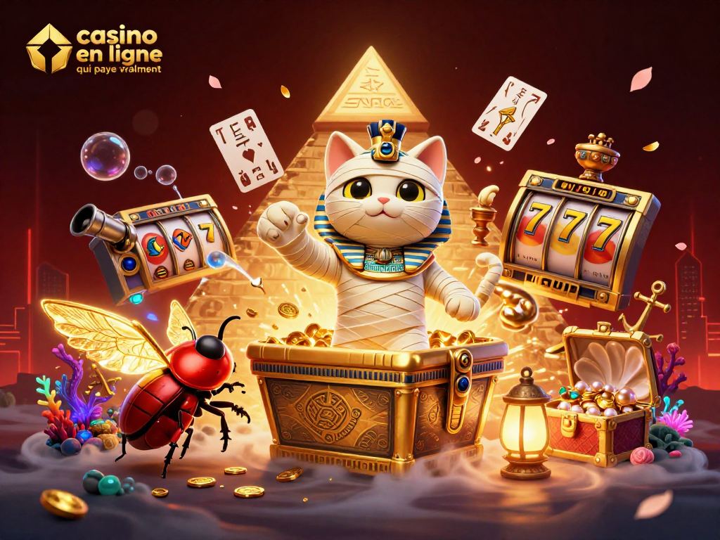 Gagnez gros dans un casino en ligne qui paye vraiment avec des jeux passionnants et des trésors scintillants.