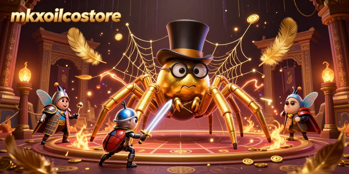 Engage with the mkxoilcostore as the golden tarantula weaves a web of chance amid animated casino spectacles.