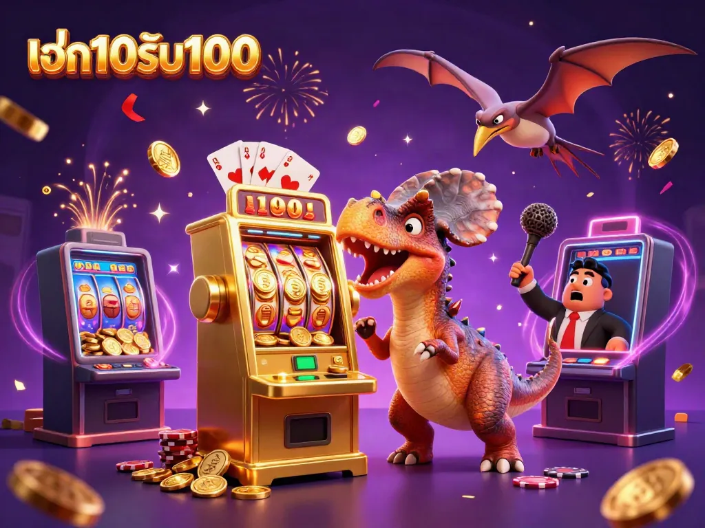 ภาพจากโปรโมชั่น ฝาก10รับ100 แสดงการสนุกสนานในคาสิโนออนไลน์
